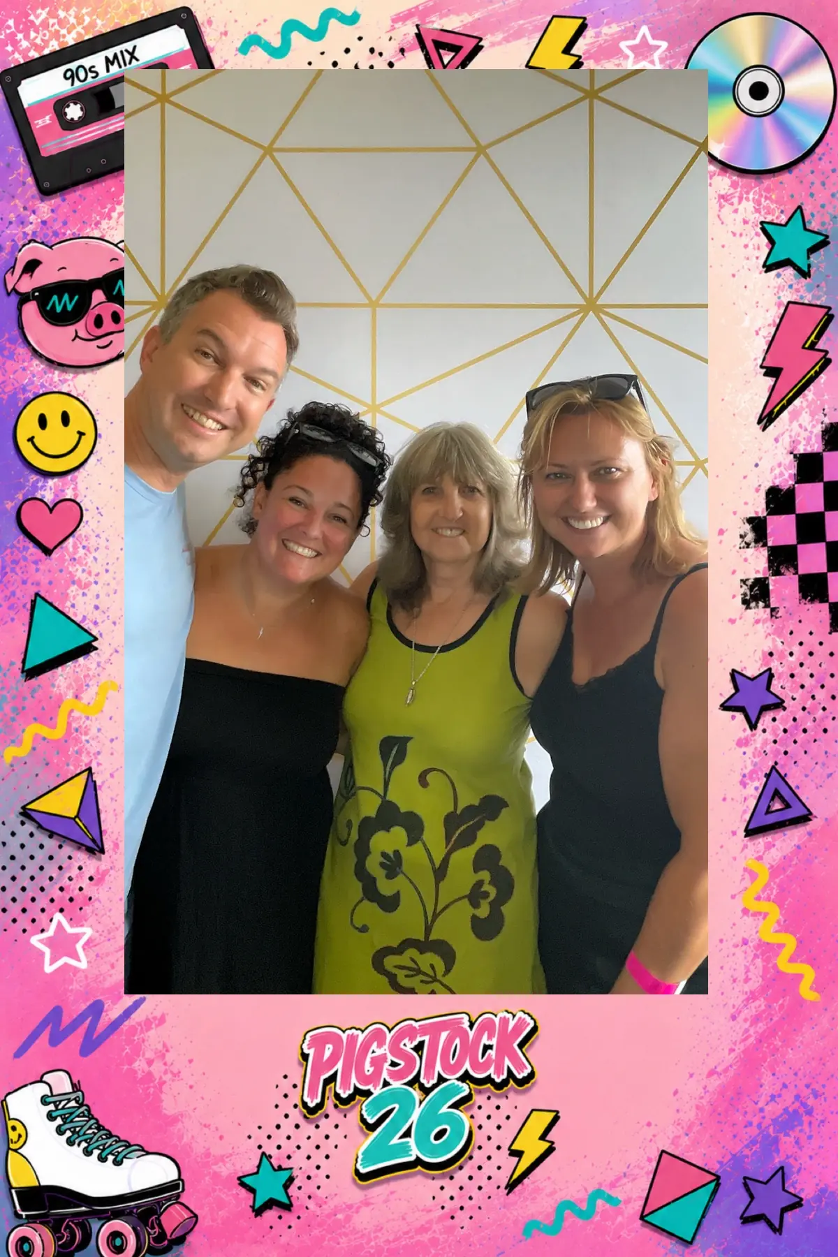 Rory, Alli, Sue, and Zan in the Photo Booth