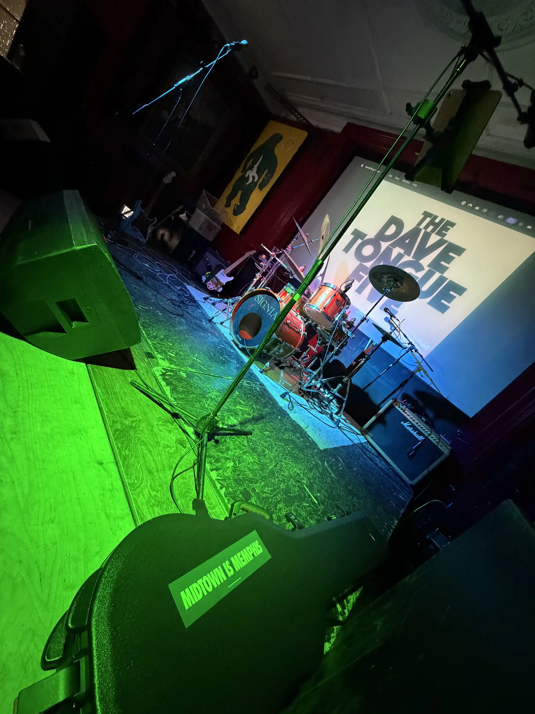 The Dave Tongue Five empty stage