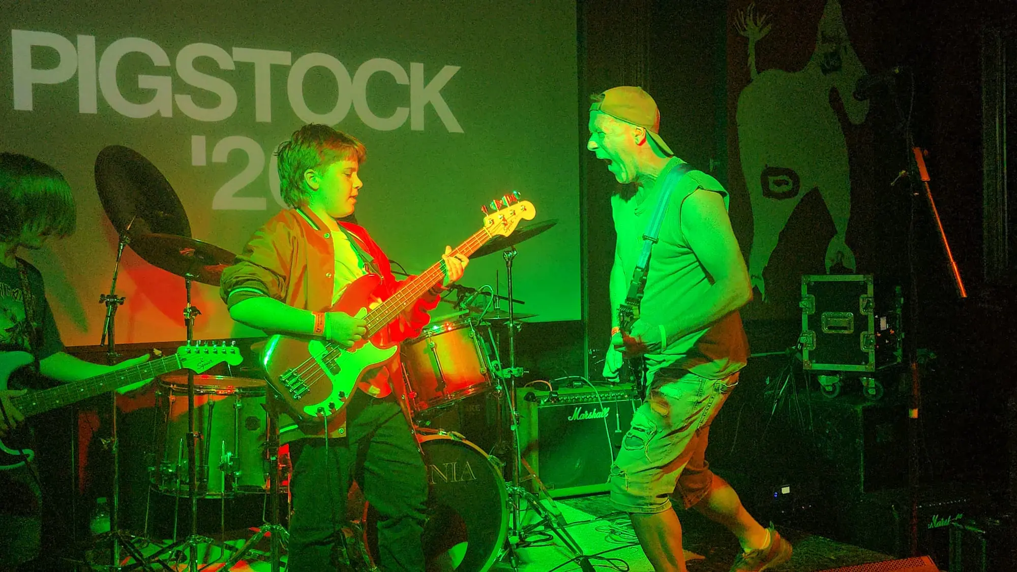 "Bloody kids on bass!"