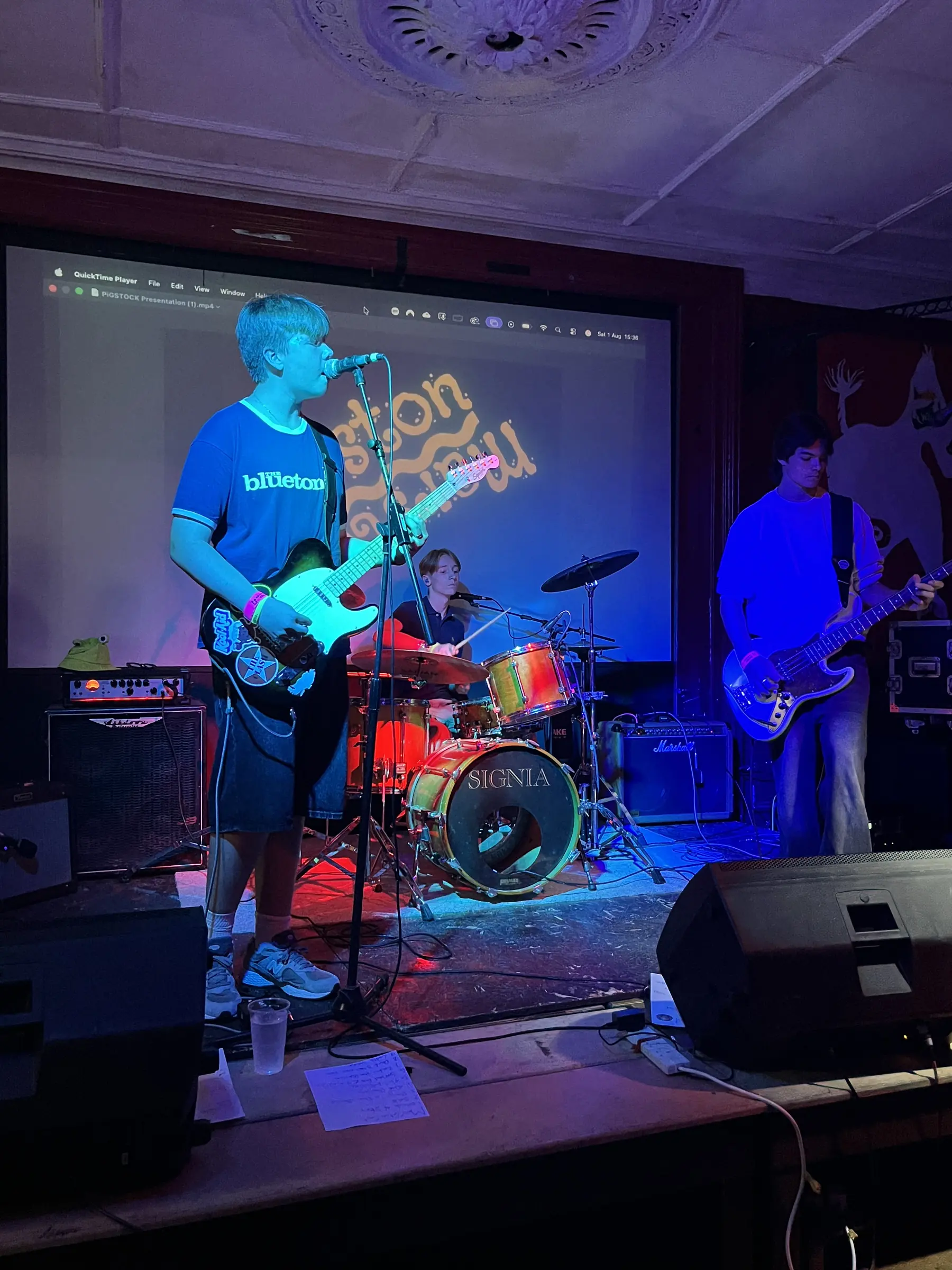 Marston, Stan in a blue spotlight